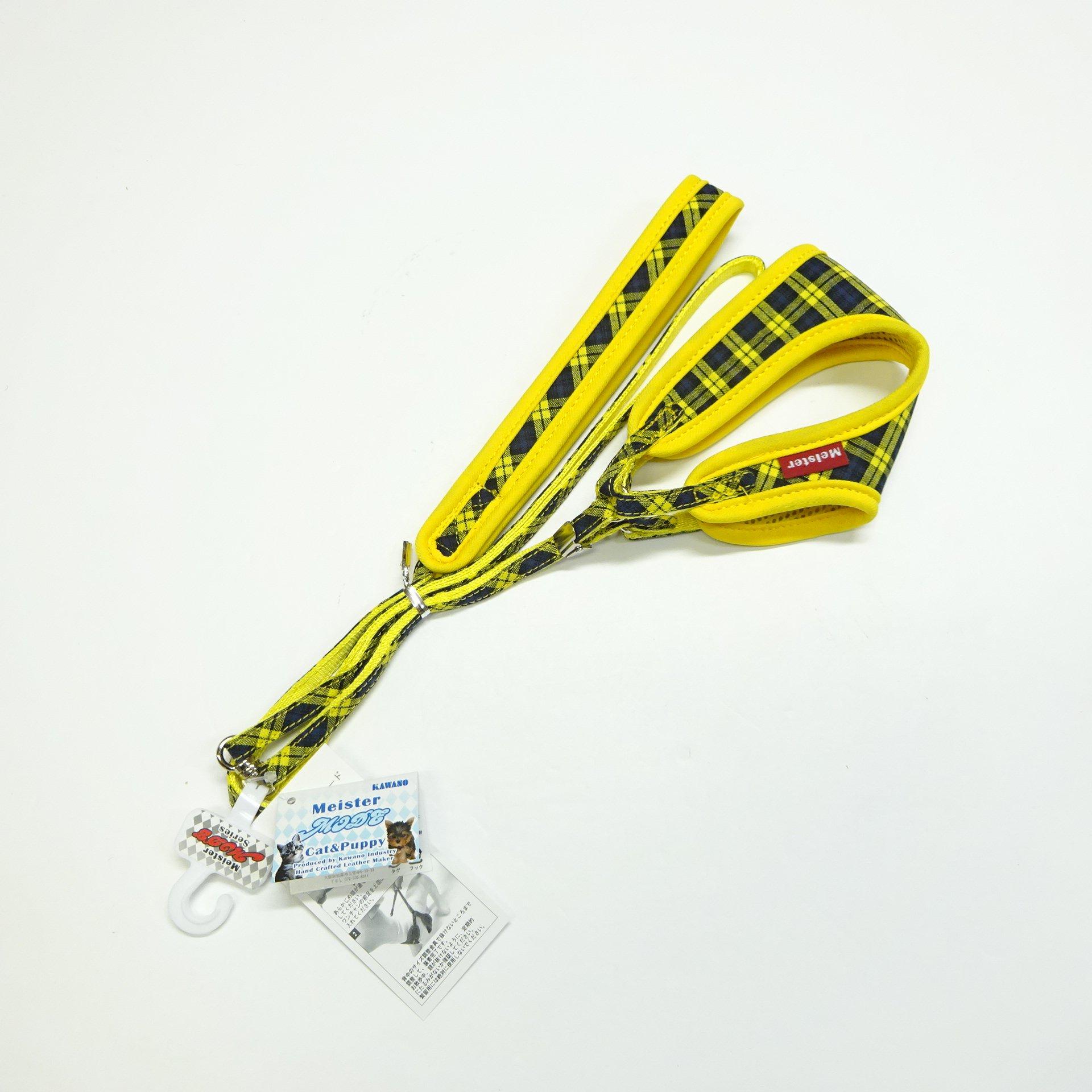 Поводок-шлейка Meister Softy SS Новый Клетка Желтый