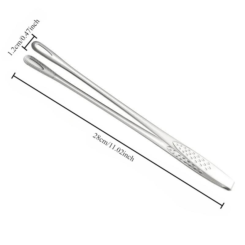 Küchenzange Edelstahl Grillzange Clip BBQ Grill Fleischzange Kochpinzette für Lebensmittelutensilien Küchenzubehör