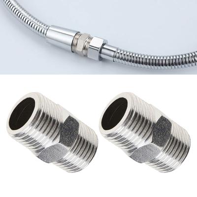 2 Peças Tubo Extensor Universal para Mangueira de Chuveiro Acessórios de Banheiro Para Chuveiros DIY Banheiros RVs Chuveiros Externos peça