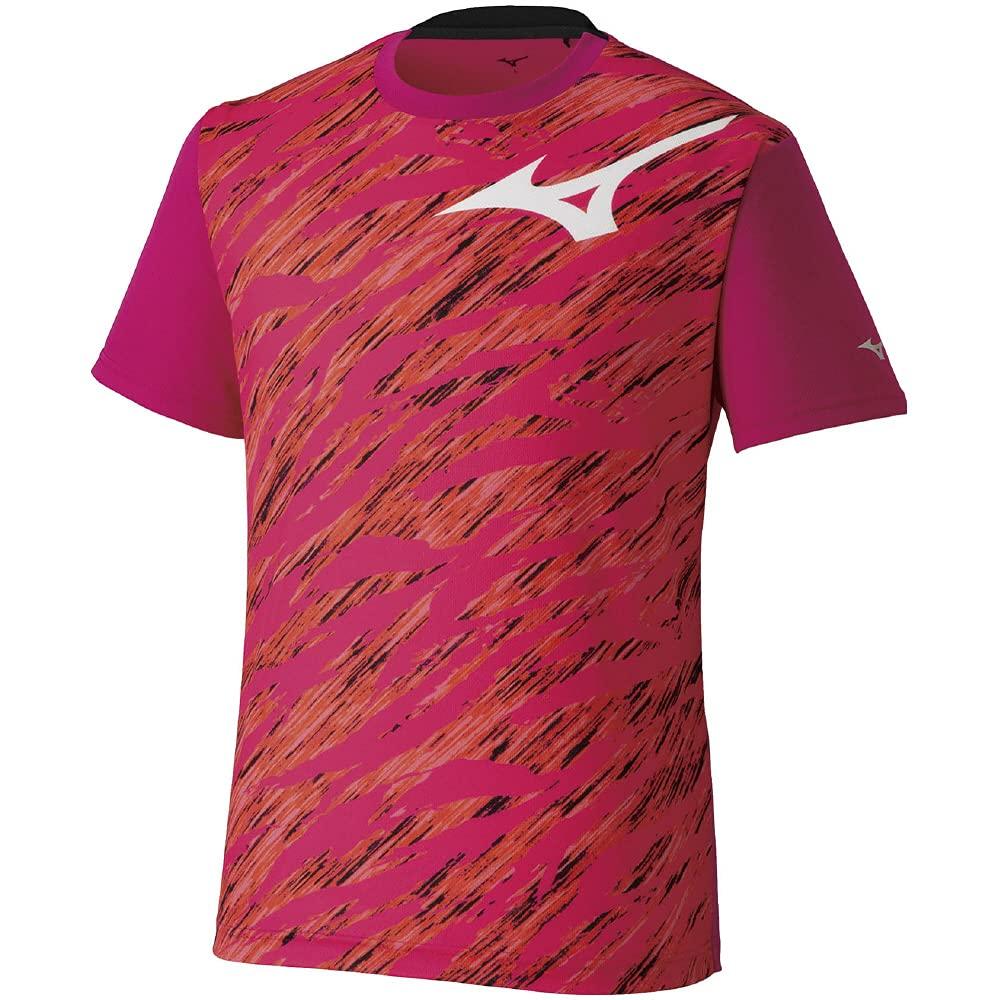 

Mizuno Tennis Practice RB Short Pink x Size Size S T-Shirt, Mark, Sleeve, Moisture-Wicking, Quick-Drying, White, 62JA1Z14,