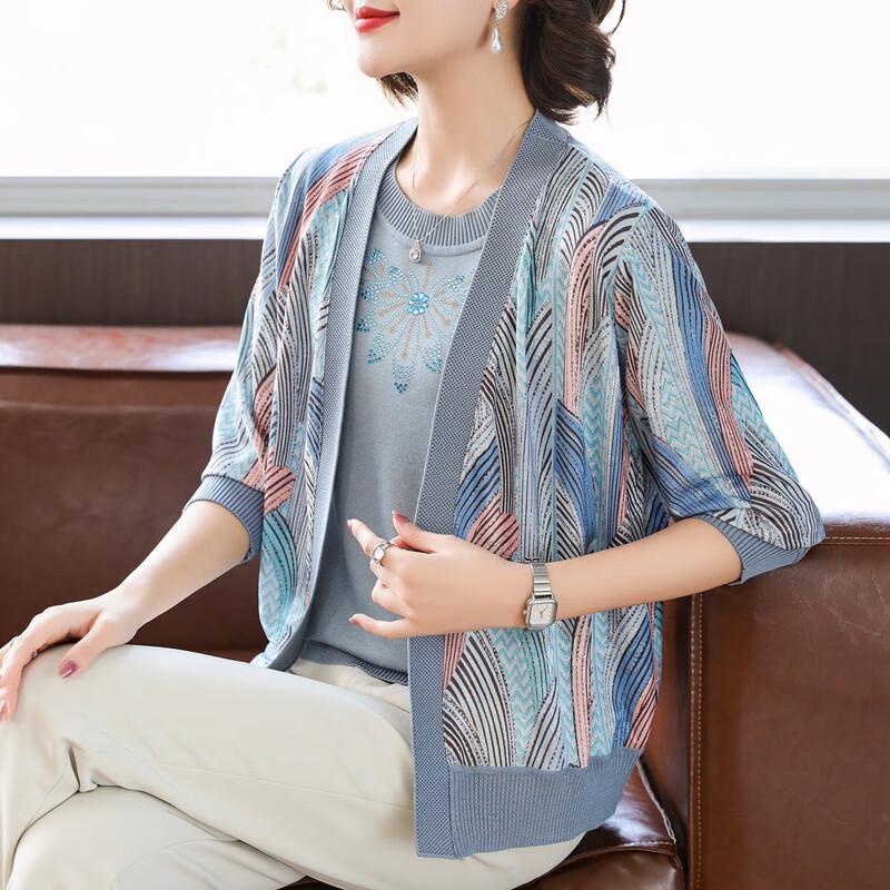 

Женский повседневный трикотажный костюм-двойка 2XL