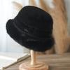 Winter Big Head Waist with Plush Fisherman's Hat Ear Protection Korean Edition Thickened Warm Plush Bucket Hat