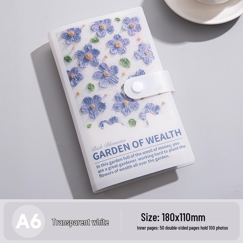 A6 3D Oil Painting Money Saving Album - Plastic Shell for Cash/RMB Collection