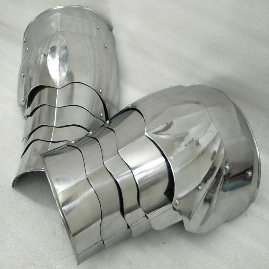 Стальные наплечники Воина: Клепаная наплечная броня, Косплей для реконструкции, Подарок на день рождения