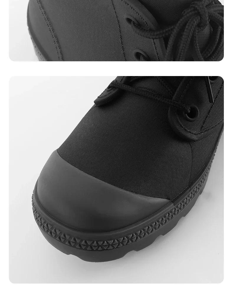 Mode Vinter Herr Regnstövlar Snörning Ankel Bomull Regnstövlar Utomhus Halkfria Vattentäta Arbets Vattenstövlar Camping Fiske Regnstövlar