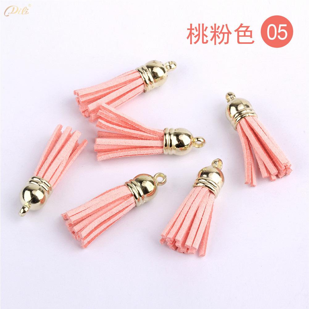 5/10/20Pcs 38mm Mini Leather Tassels Keychain Tassels For DIY Crafts Charms Earrings Bracelets Jewelry Making Supplies