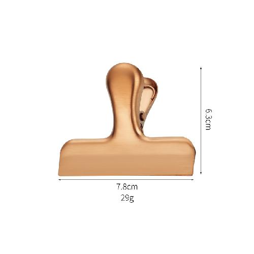 Stainless Steel Sealing Clip Kitchen Food T-shaped Clip Fresh-keeping Bag Clip Snack Clip Moisture-proof Sealing Clip File Small Clip