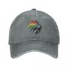 Coole Rasta Löwe von Juda Kunst Dreadlock Rastafari Unisex Damen Baseballkappen Used Damln Gewaschene Kappen Hut Mode Geschenk Kopfbedeckung