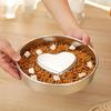 Slow-Eating Dog Bowl Heart-Shaped Ridge Anti-Slip Design Bloating Prevention Dog Dish Pet Digestion Aid Bowl