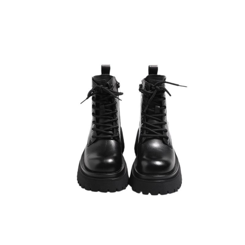 High-Quality 6CM Thick Sole Martin Boots for Women – Autumn 2025 British College Style, Four-Season Wear, Short Boots
