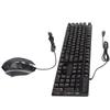 USB Keyboard Mouse Combo Good Resilience Crack Colorful Backlight 104 Keys Clear Characters Gaming