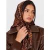 1 Stück Leopardenmuster Imitation Seide Schal Lässiger Kopftuch Muslimische Frau Hijabs Schals Glatt Weich Haarschal Islimischer Turban Bandana