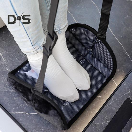 Flugzeug-Fußhängematte, Cartoon-Muster, ergonomisches Design, verstellbar, einfache Installation, Fußstütze, Hängematte, Reiseutensilien