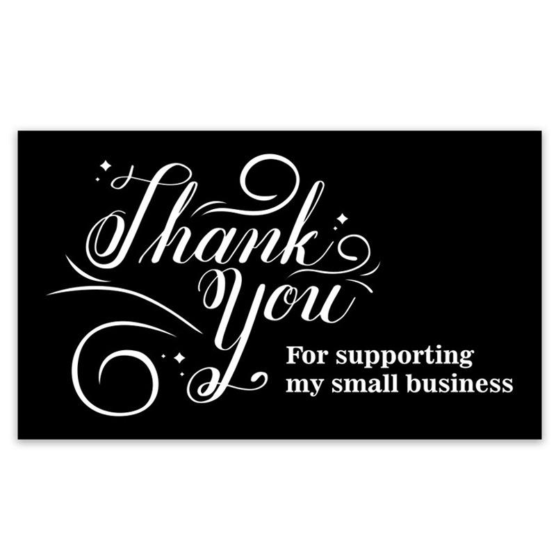 Pink 'Thank You' Cards - 50 Sheets/Pack for Gift Boxes, Decorations, and Postcards