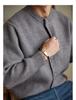 Men's Japanese Retro Round Neck Casual Knit Cardigan Sweater