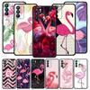 Lovely Pink Flamingos Leaf Phone Case For Oppo Reno8 Reno7 Reno6 Pro A54 5G Find X6 X5 A53 A52 A9 A15 A95 A17 A16 A57 A31 Cover