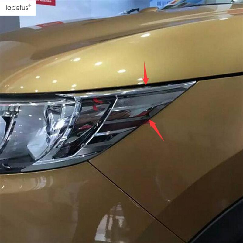 Front Rear Tail Head Headlight Light Fog Lamp Eyebrow Eyelid Cover Trim Accessories Exterior For Nissan Qashqai J11 2014 - 2016