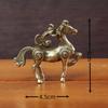 Metal Horse Figurine, Solid Desktop Decorative Craft, Antique Bronze Miniature Model Of The Twelve Zodiac Animals.
