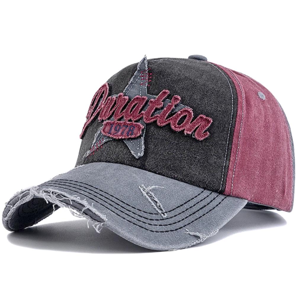 

Hot Sale Vintage Cotton Baseball Cap Distressed 1978 Embroidery Dad Hat Color Blocked Cap For Men Woman Streetwear Outdoor Caps 56cm-60cm