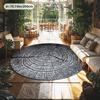 Tappeto Rotondo con Texture Legno Creativa Morbido Antiscivolo Tappetino Area Tronco d'Albero Tappeto Stile Natura Estetico per Ingresso Ufficio Domestico Lavabile