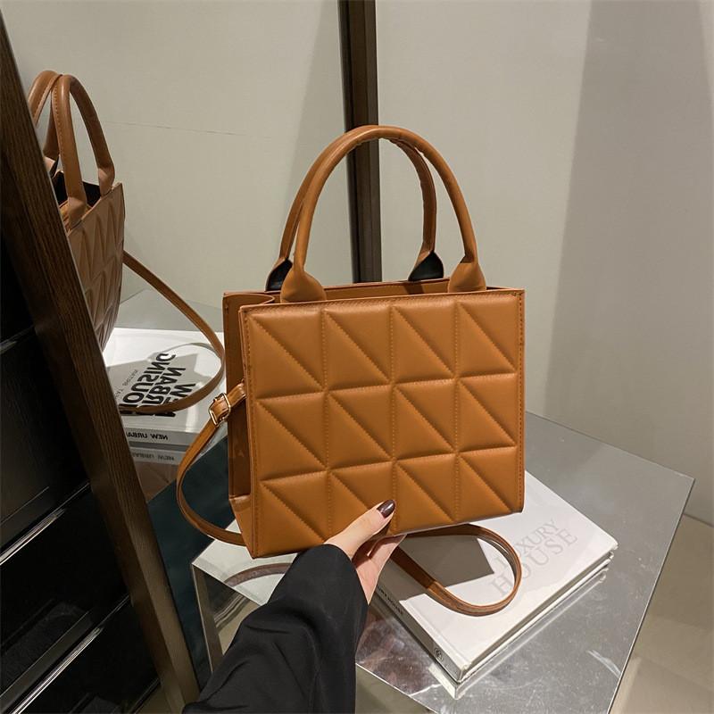 

Stylish Minimalist Square Bag For Women Trendy Pu Leather Everyday Essentials With Interior Pocket