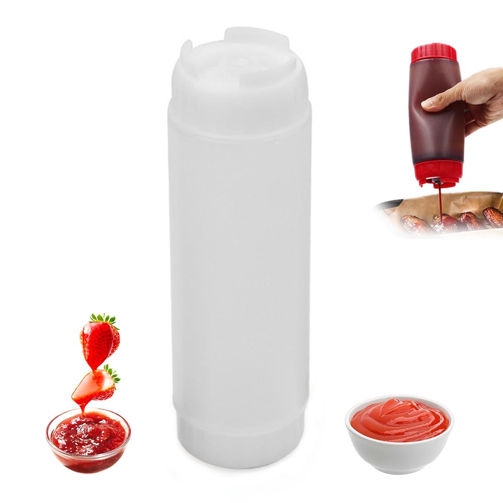 Small Squeeze Condiment Bottles with Nozzles Ketchup BBQ Sauces Olive Oil Bottle Dispenser Squeeze Sauce Bottle Kitchen Gadget