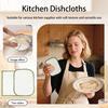 2pcs Thickened Kitchen Dishwashing Towel, Absorbent And Oilfree, Wet And Dry Dualuse Kitchen Dishwashing Towel