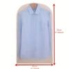 5 Pcs/Lot Bottom Opening Household Wardrobe Clothing Dust Cover Semi-transparent Hanging Style Coat Suit Dust Storage Bag