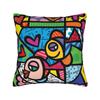 B-BrittoES Pillow Cover  Cute Funny Pillow Case For Sofa Home Decoration Square Cushion Cover Birthday Present