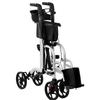 2-in-1 Rehabilitation Walker Foldable Wheelchair with Bag for Seniors