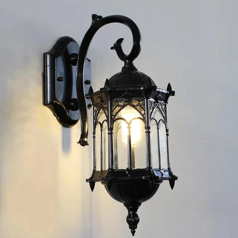 Eu Retro Wall Light Outdoor Lighting IP44 Waterproof Courtyard Garden Porch Light E27 Screw Wall Light Outdoor Home Decoration