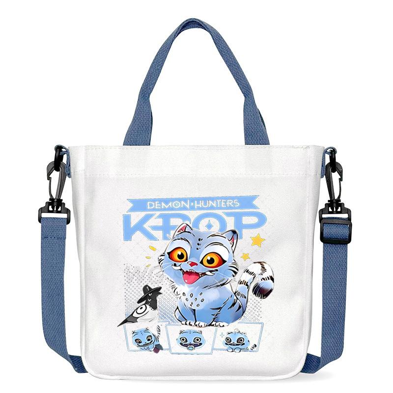 Anime Cartoon Print Office Worker Commuter Portable Messenger Bag Student Large Capacity Casual Handbag