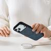 LC.IMEEKE For iPhone 17 Pro Max Magnetic Case Compatible with MagSafe Leather+TPU Back Cover