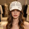 Hollow Floral Summer Baseball Cap Lace Flower Embroidery Outdoor Sun Hat  Spring Summer Autumn