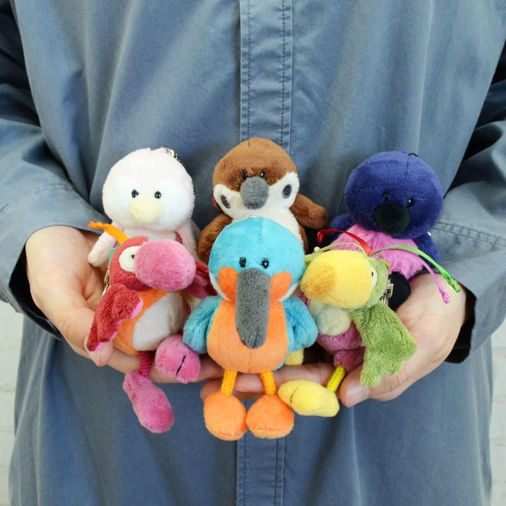 Niki Key Chain, Sparrow, 3.9 inches (10 cm), Bird, Kids, Brown, W3.1 x D2.0
