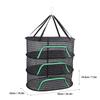 Hanging Drying Mesh Breathable Polyester Foldable Multi Layer Versatile Drying Rack with Zipper for Fish Vegetable Fruits Petal