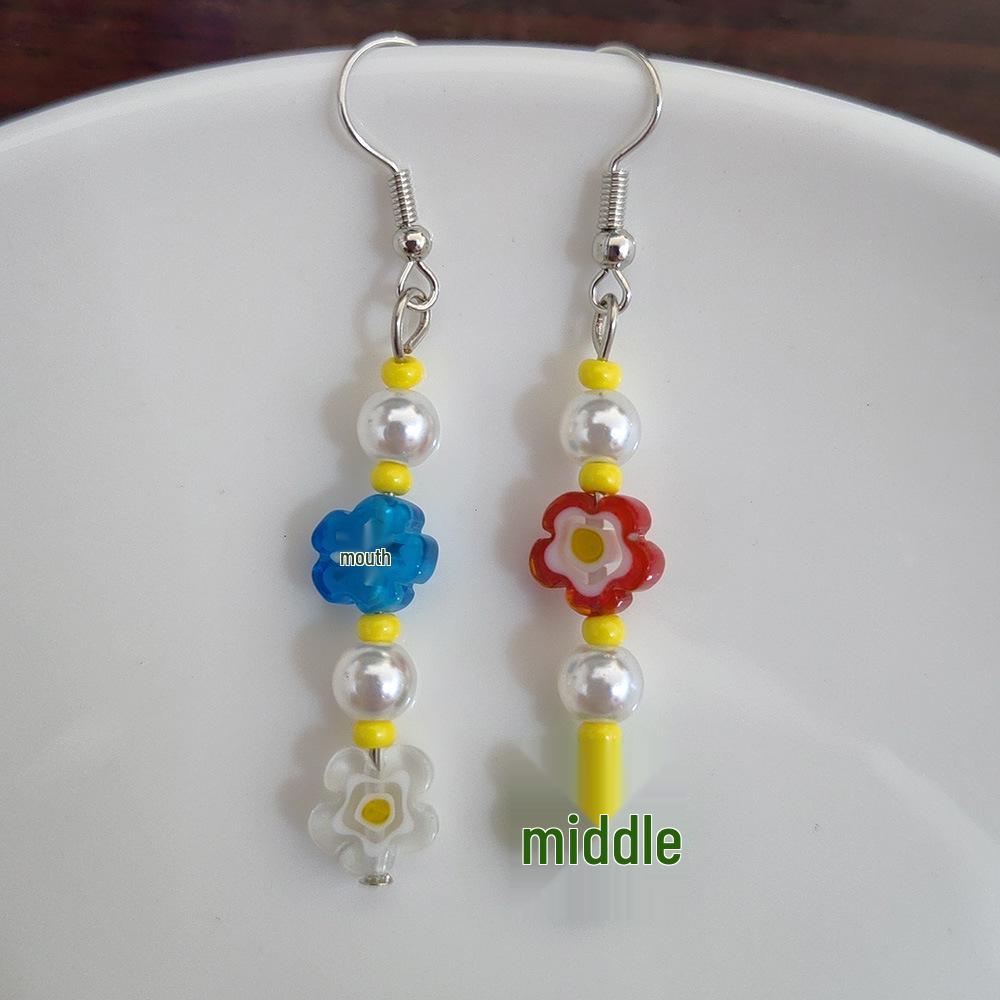 Pearl Glaze Floral DIY Jewelry Set: Earrings, Necklace & Bracelet