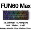 Monsgeek Fun60 Magnetic Switch Keyboard Tri Mode  Wireless Mechanical Keyboard Custom 8KHz RT0.01 Magnetic Keyboard PC Accessory
