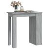 Vidaxl Bartisch mit Regalen, Sonoma Eiche Grau, 102X50X103,5 Cm