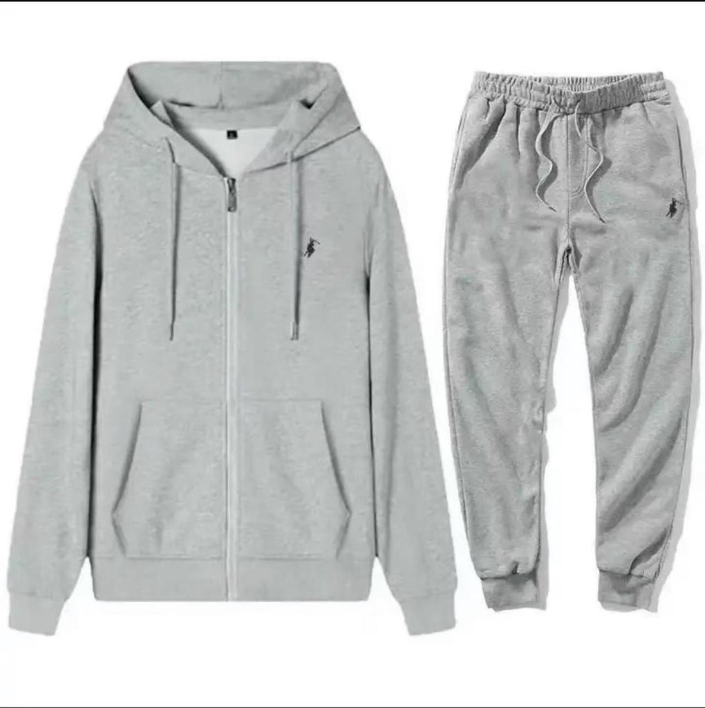 2025 Trendiges Herren-Stickerei-Cardigan-Hoodie & Hosen-Set - Frühling/Herbst Freizeitkleidung