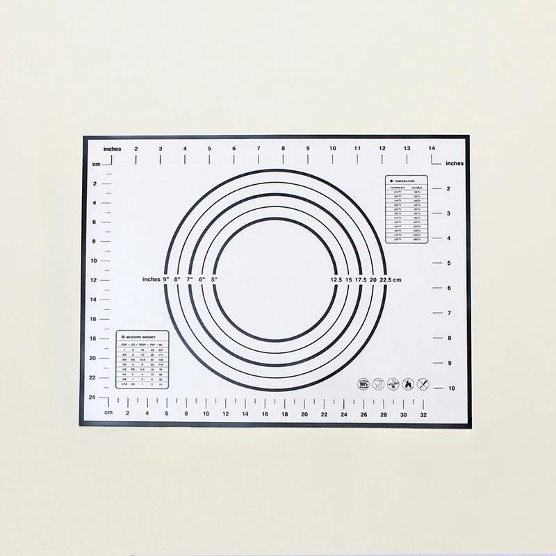 

Различные размеры антипригарного силиконового коврика для выпечки, противня, коврика для замешивания теста на кухне, раскатывания теста для пиццы, большого количества антипригарного теста 50*70CM