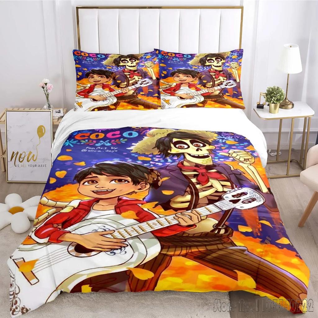 Wzór Coco Miguel Zestaw Poszewki na Kołdrę HD Poszwa na Kołdrę dla Dzieci Zestawy Pościeli Pościel Dekoracja Sypialni