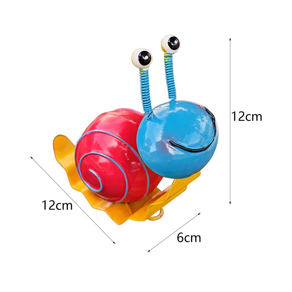 Metal Snail Garden Decor Ornament Handmade Adorable Lawn Decoration Wall Sculpture for Outdoor Indoor Sturdy Multipurpose