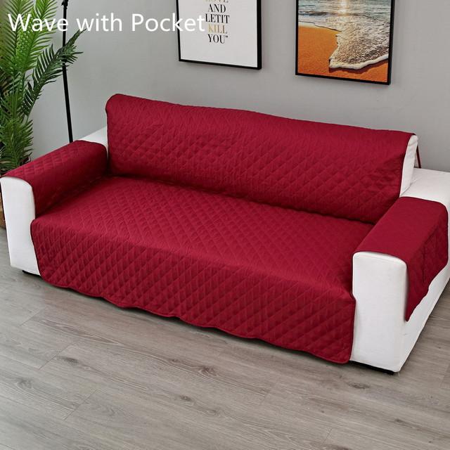 Universal Quilted Sofa Cover For Living Room Dust Resist Pet Sofa Cushion Funda Sofa Furniture Cases Durable Durable