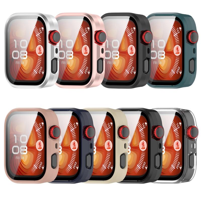 Hard PC Case Glass For Huawei Watch Fit 4 Pro fit4 Smart Watch Protective Cover Tempered Glass Screen Protector Accessories