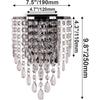 Chrome Crystal Wall Light E14 Modern Luxury Design K9 Crystal & Chrome Metal for Living Room Bedroom Restaurants