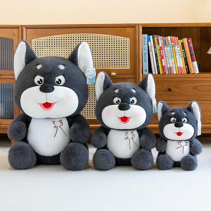 Husky plush toy children sleep soothing throw pillow Erha home decoration birthday gift