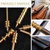 Brass Leather Burnisher Tool Pointed or Flat Tip Leather Edge Sealing Machine  DIY Handwork