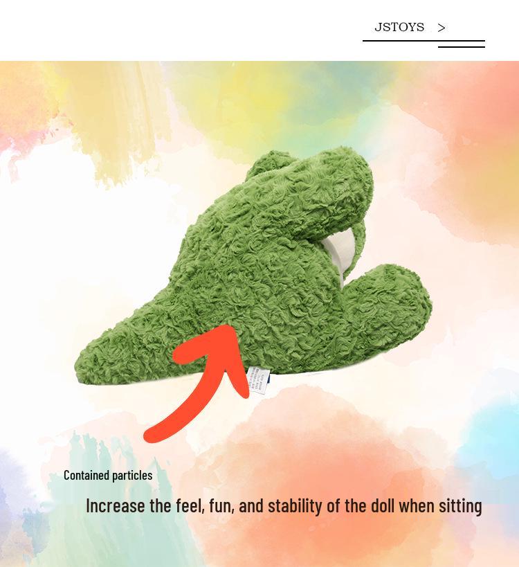 Snot Bear Dinosaur Plush Toy: Cute Avocado Backpack & Flower Brush - Children's Day Gift