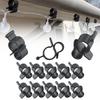 10 PCS Camping Tent Clip Hook Durable Awning Hanger for Lantern Rope Lights Replacement Gear for Outdoor Hiking Glamping Setup